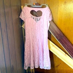 Cute pink dress with heart in the back